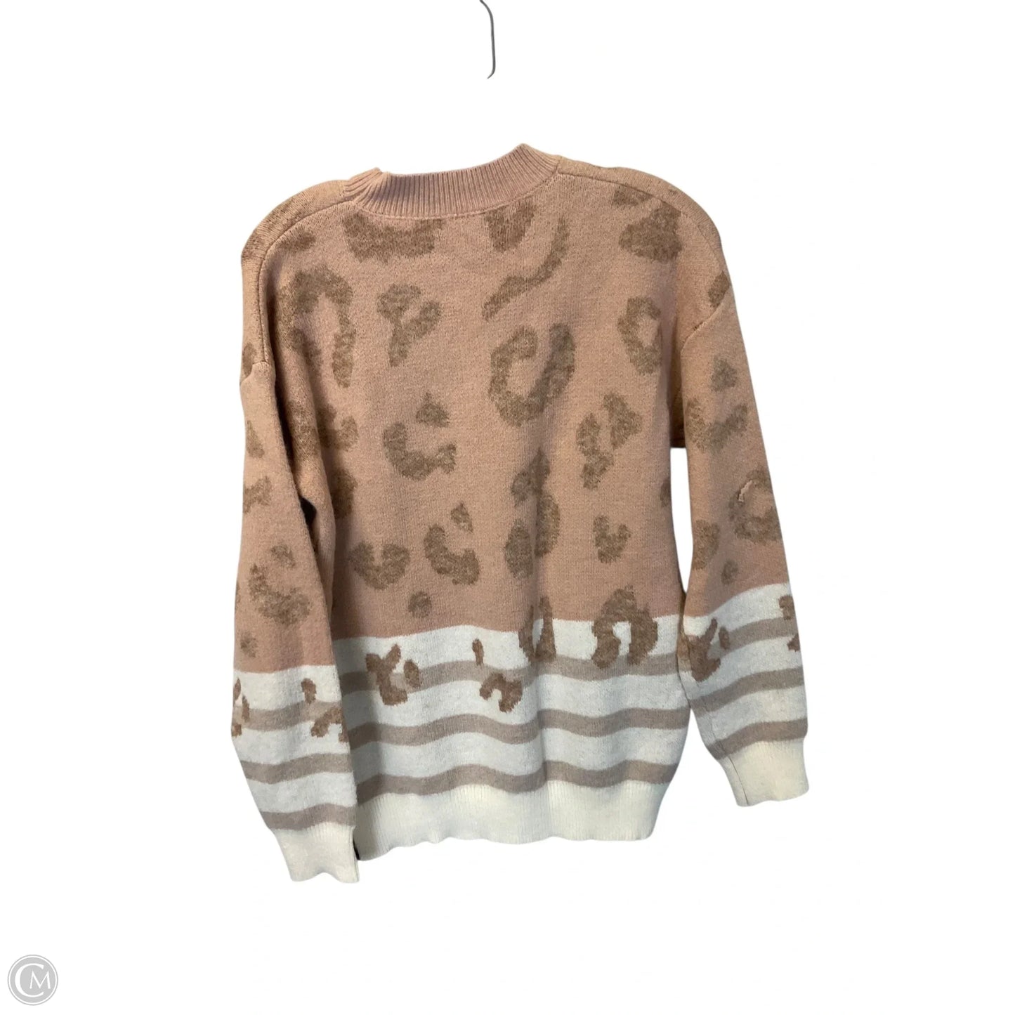 Sweater By Mystree In Pink & Tan, Size: S