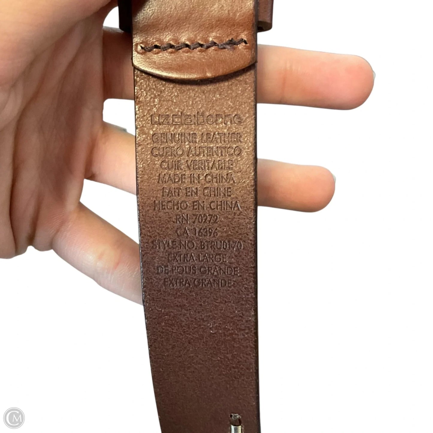 Belt Leather By Liz Claiborne, Size: Xlarge