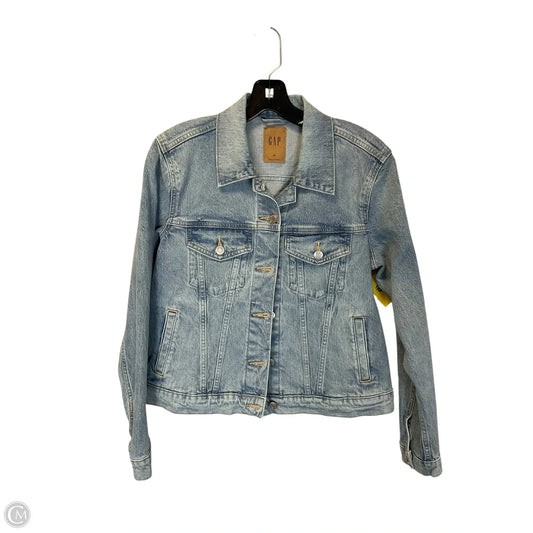 Jacket Denim By Gap In Blue Denim, Size: M