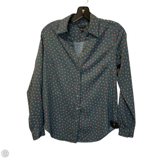 Top Long Sleeve By Ann Taylor In Blue, Size: Xs