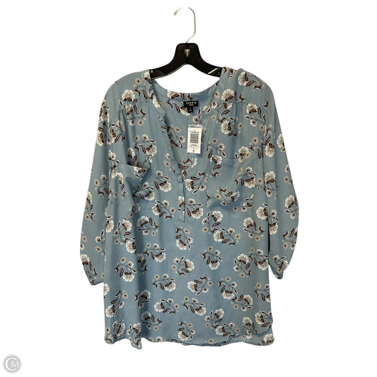 Top Long Sleeve By Torrid In Blue, Size: 4x