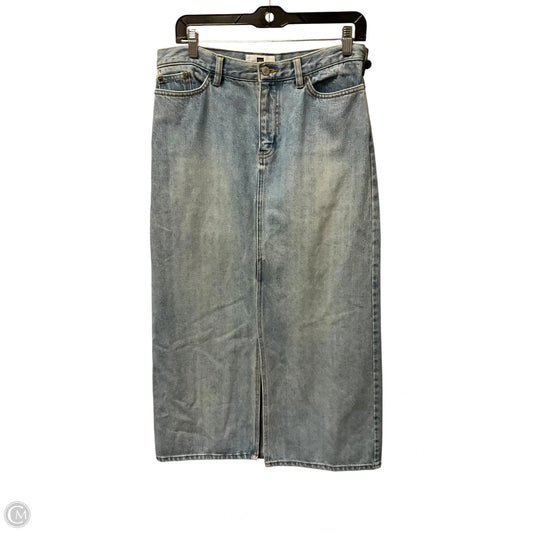 Skirt Maxi By Gap In Blue Denim, Size: 8
