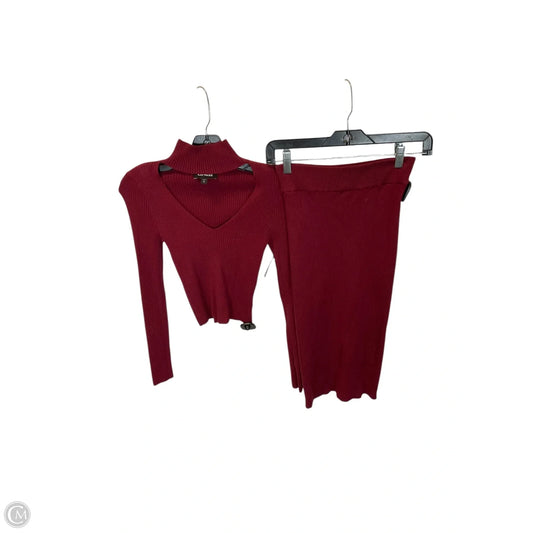 Skirt Set 2pc By Express In Red, Size: S