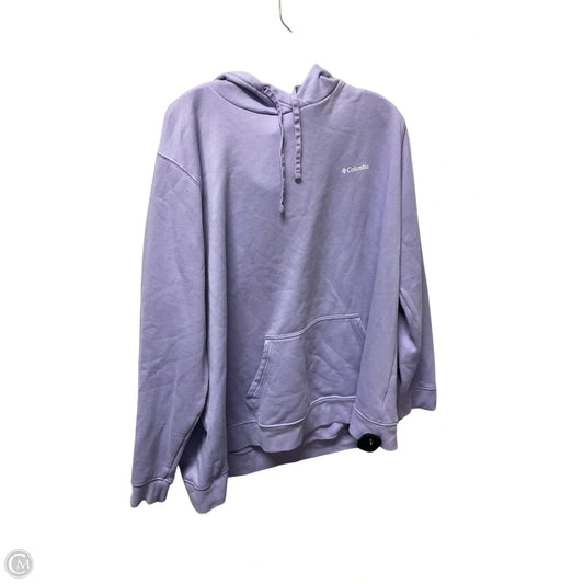 Sweatshirt Hoodie By Columbia In Purple, Size: 3x