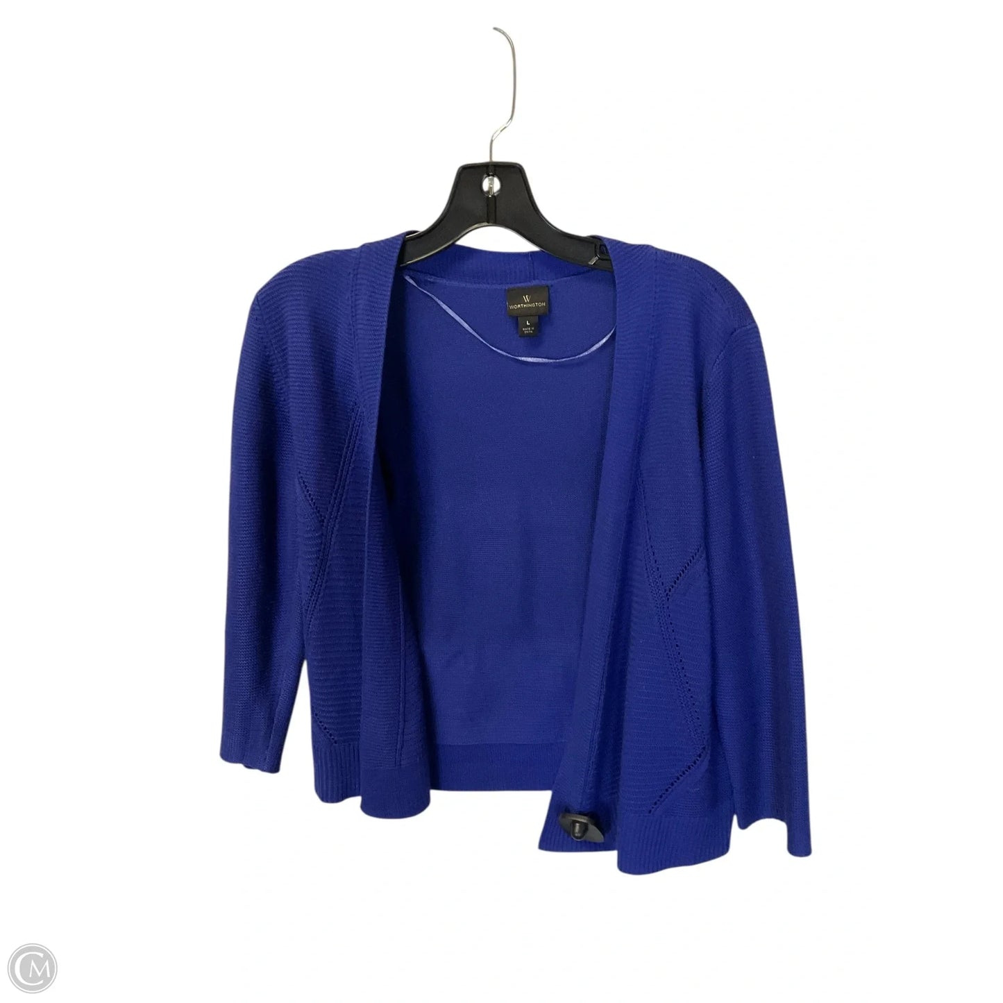 Cardigan By Worthington In Purple, Size: L