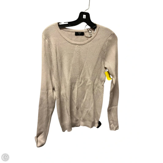 Top Long Sleeve By Tahari In Tan, Size: L