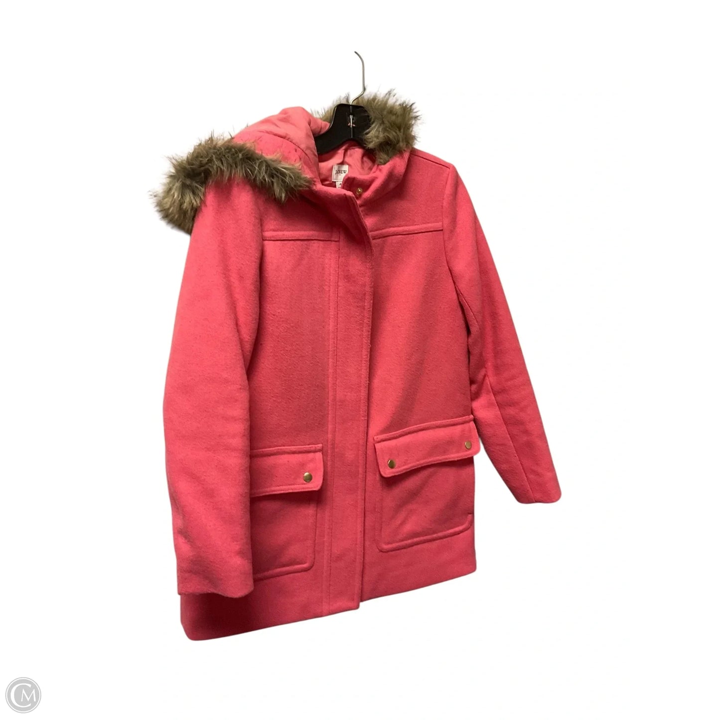 Coat Peacoat By J. Crew In Pink, Size: S