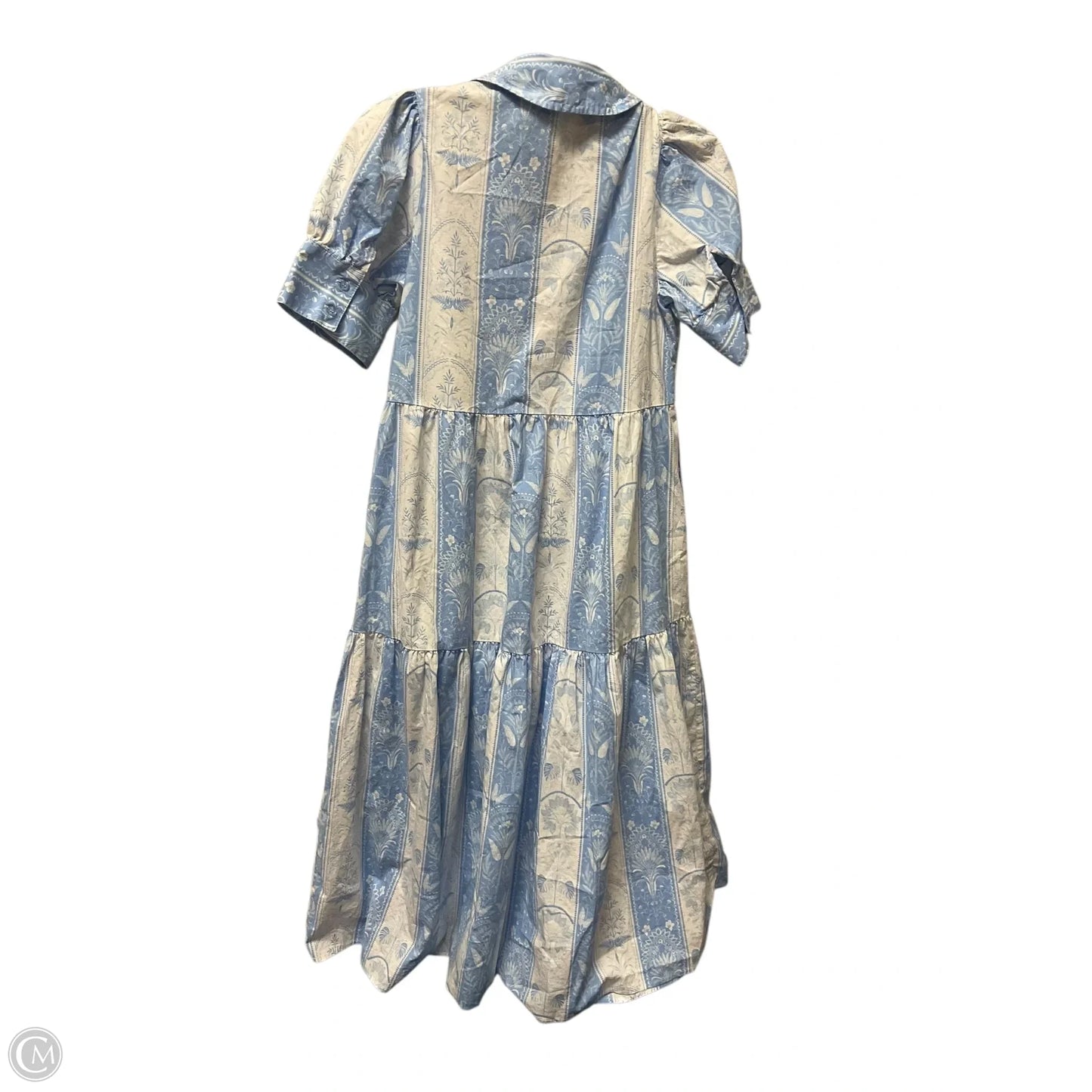 Dress Casual Midi By Crown And Ivy In Blue & White, Size: Xs