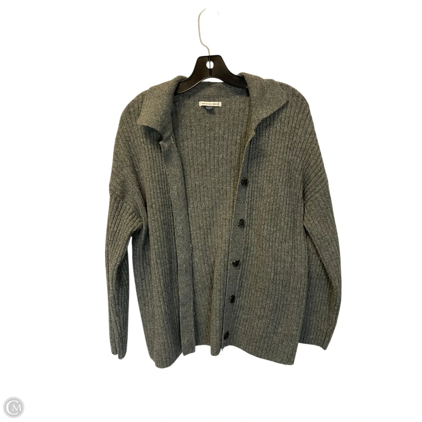 Cardigan By American Eagle In Grey, Size: Xs
