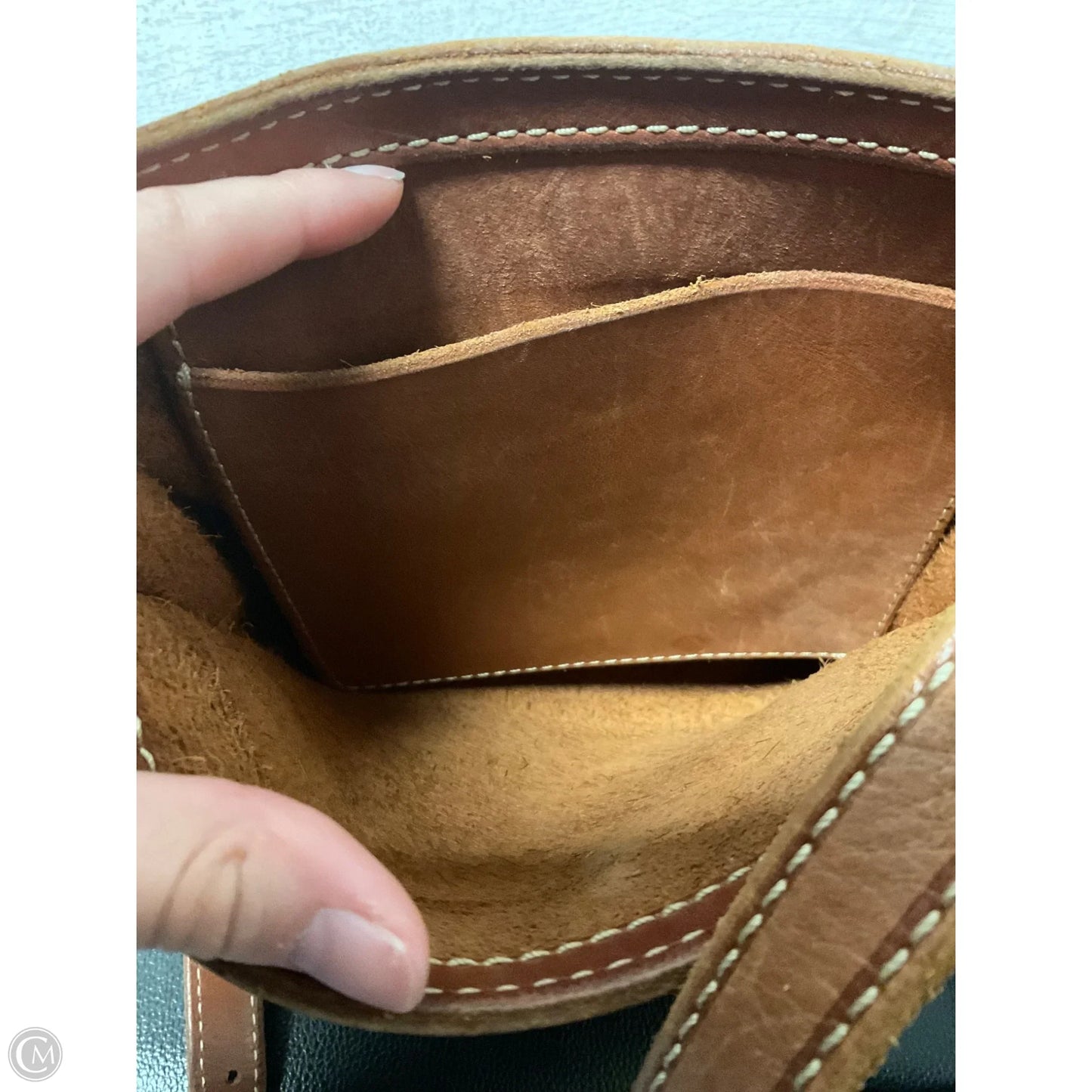 Crossbody Leather By Fossil, Size: Small