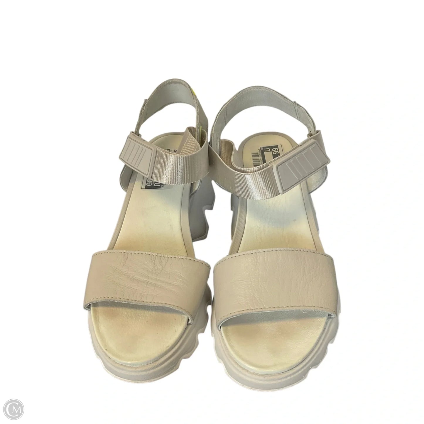 Shoes Heels Block By Sorel In Green & Grey, Size: 8.5
