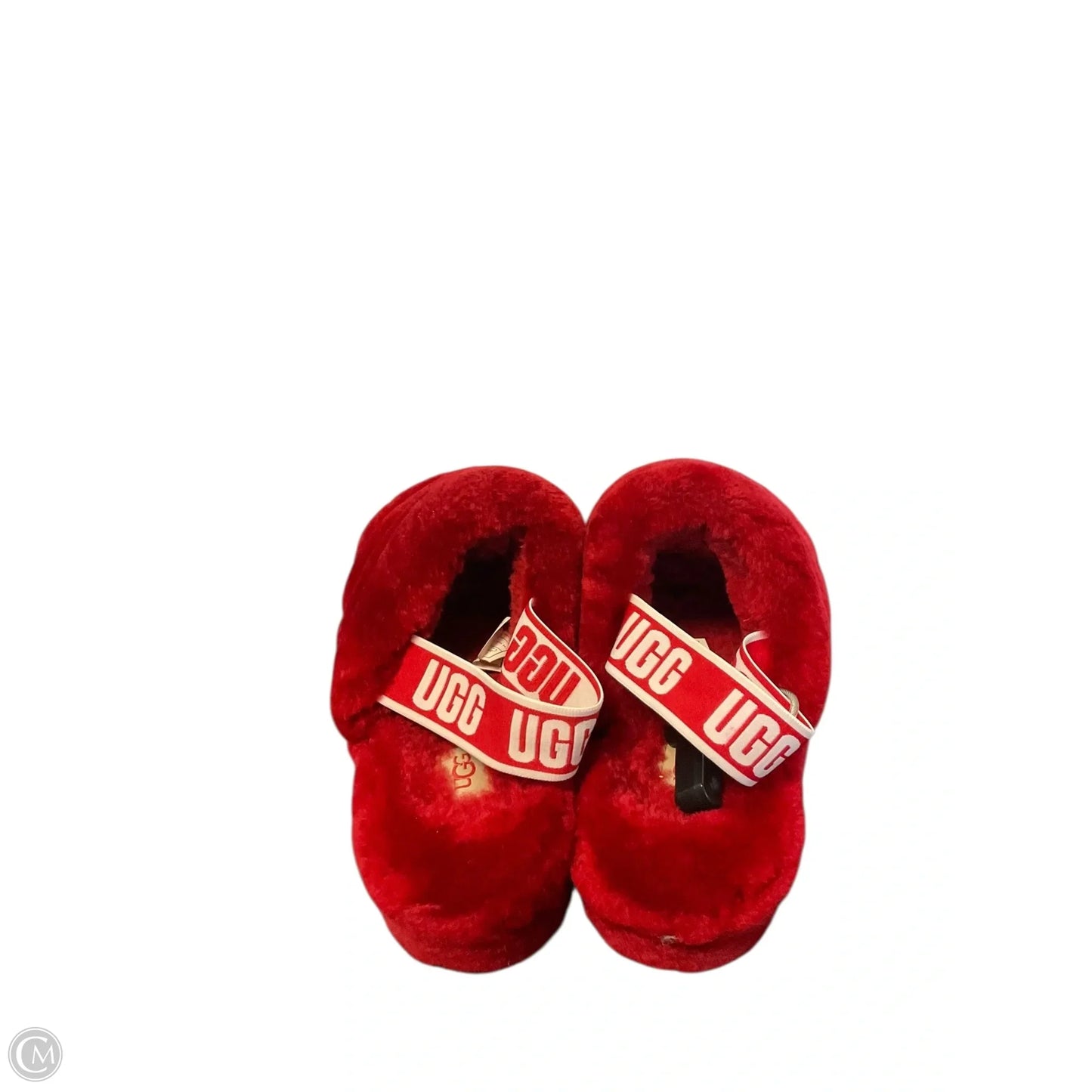 Slippers Designer By Ugg In Red, Size: 7