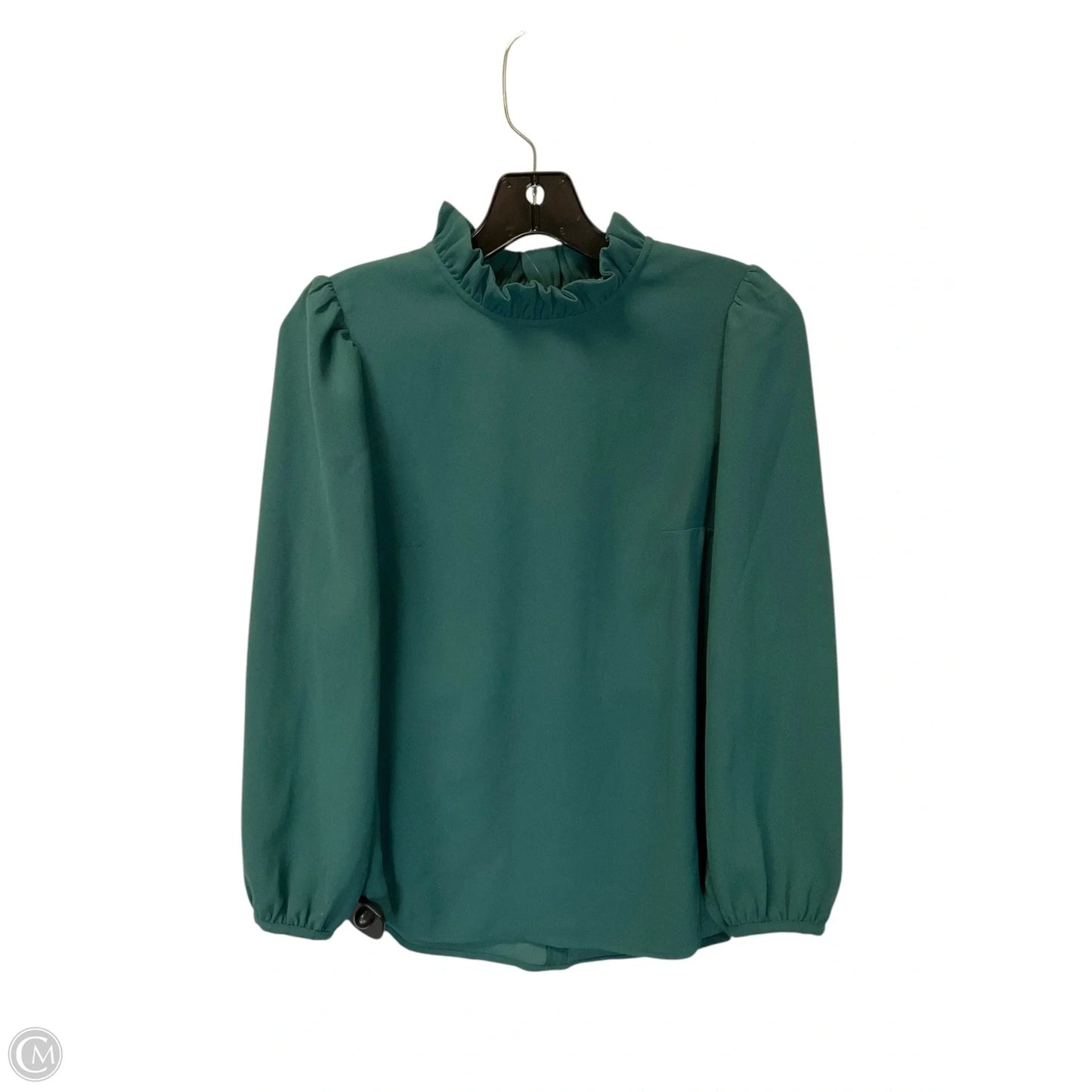 Top Long Sleeve By J. Crew In Green, Size: Xxs