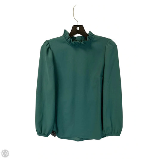 Top Long Sleeve By J. Crew In Green, Size: Xxs