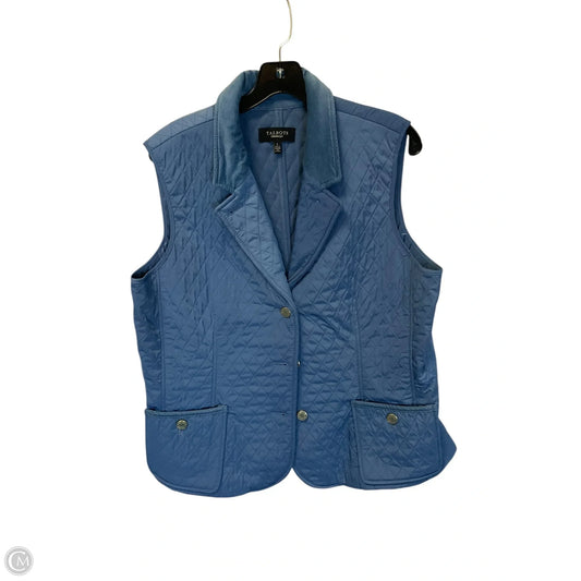 Vest Puffer & Quilted By Talbots In Blue, Size: L