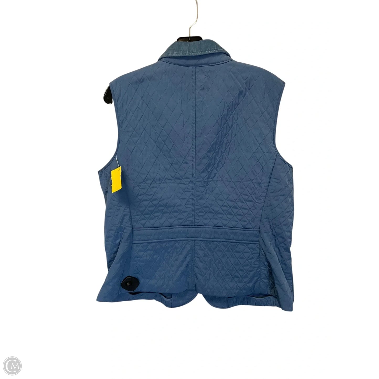 Vest Puffer & Quilted By Talbots In Blue, Size: L