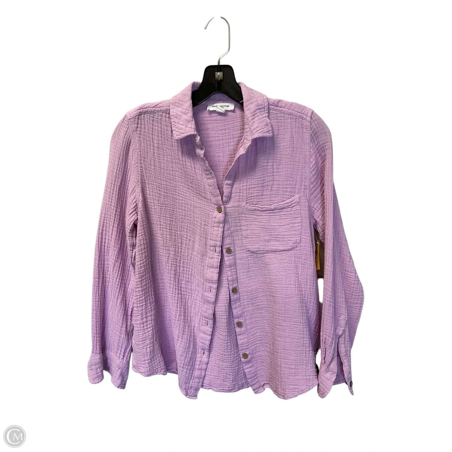 Top Long Sleeve By Beachlunchlounge In Purple, Size: S