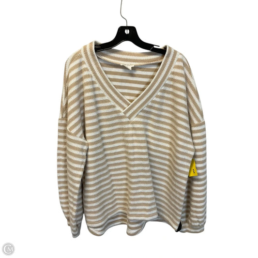 Top Long Sleeve By Chicsoul In Striped Pattern, Size: 1x