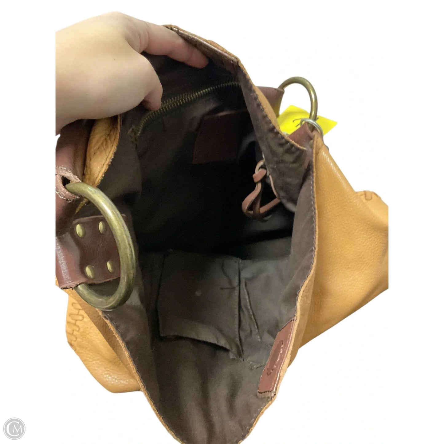 Handbag Leather By Lucky Brand, Size: Medium