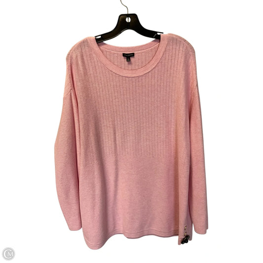 Top Long Sleeve By Talbots In Pink, Size: Xl