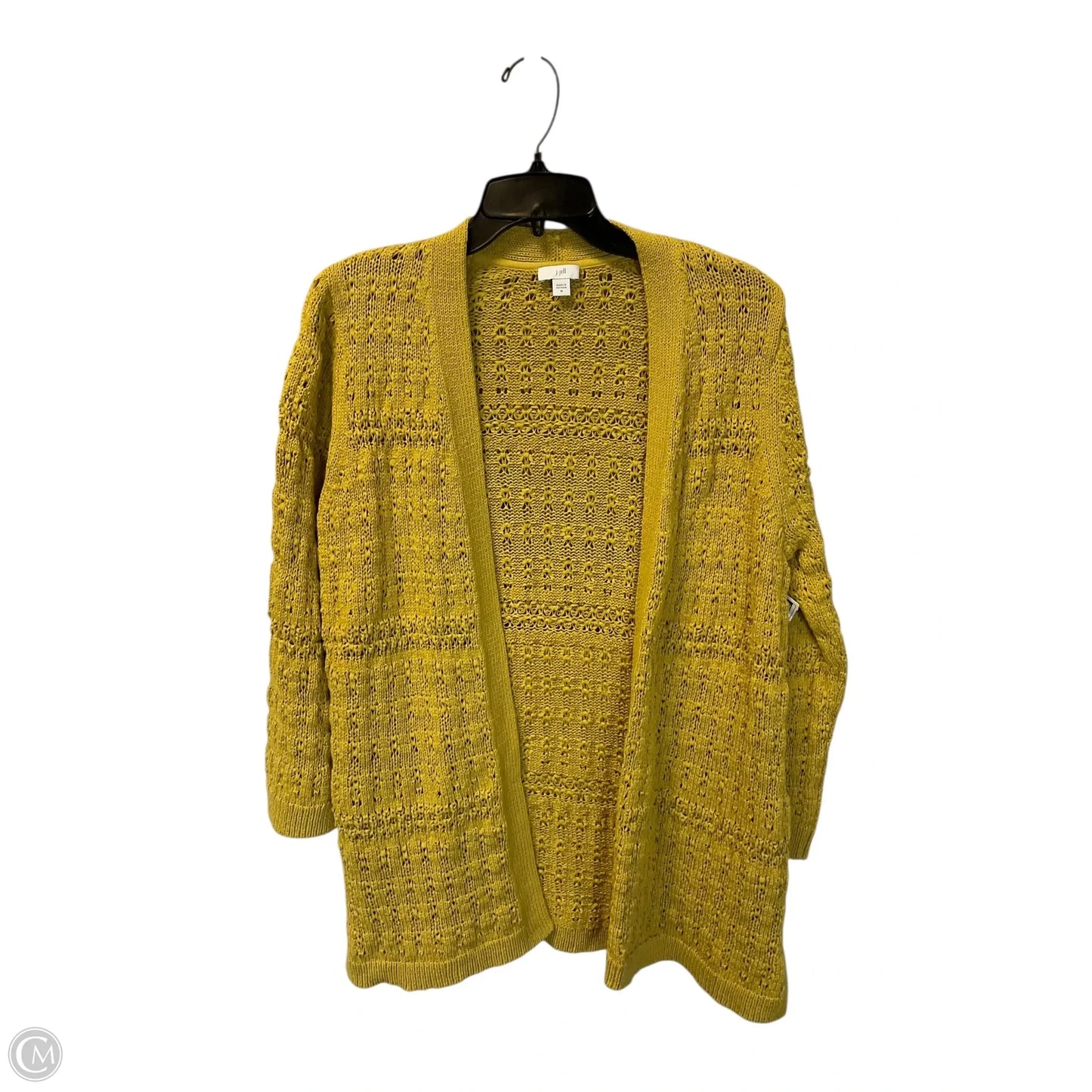 Sweater Cardigan By J. Jill In Yellow, Size: M