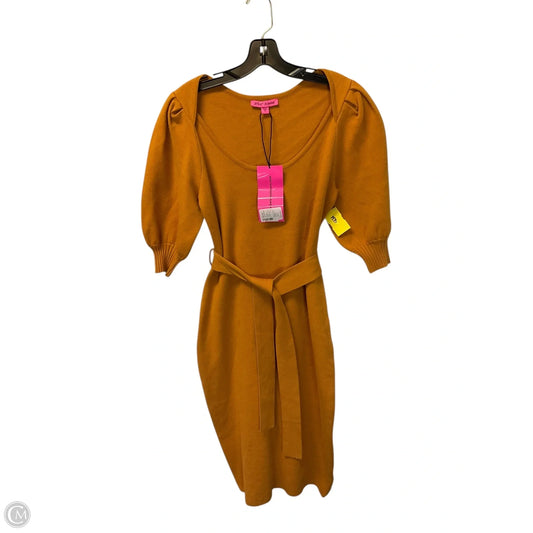 Dress Casual Midi By Betsey Johnson In Orange, Size: M