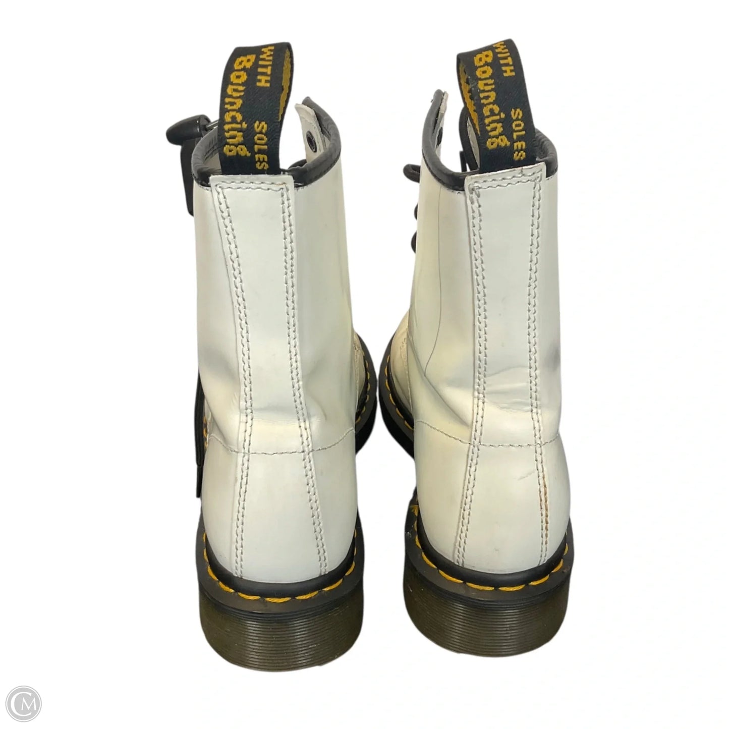 Boots Combat By Dr Martens In White, Size: 9