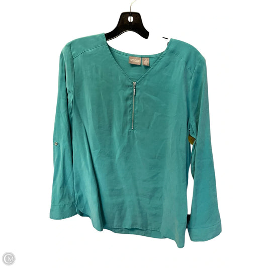 Top Long Sleeve By Chicos In Blue, Size: S