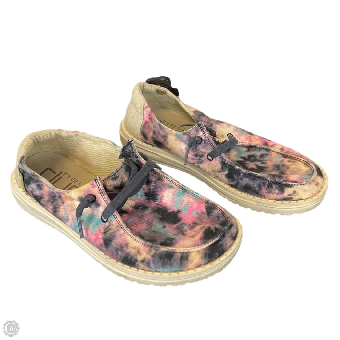Shoes Flats By Hey Dude In Tie Dye Print, Size: 5