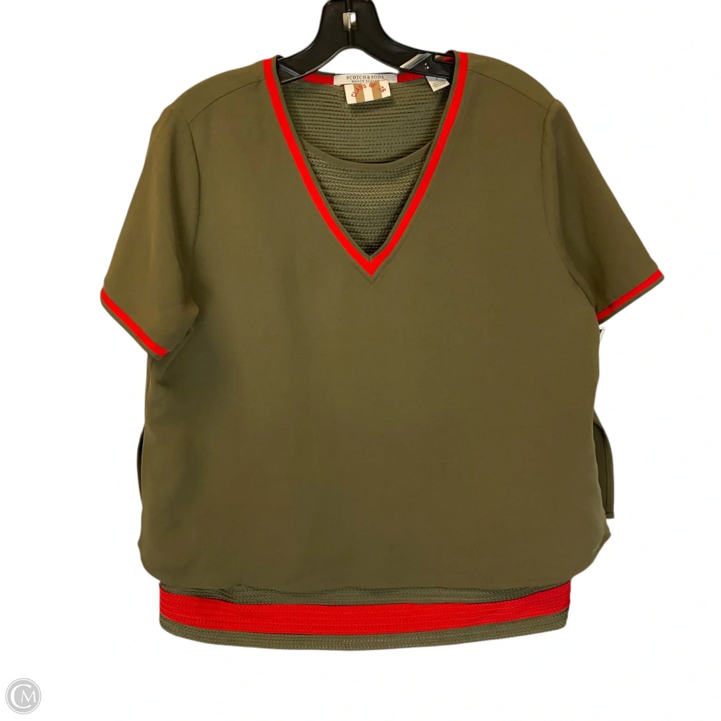 Top Short Sleeve By Scotch & Soda In Green, Size: S