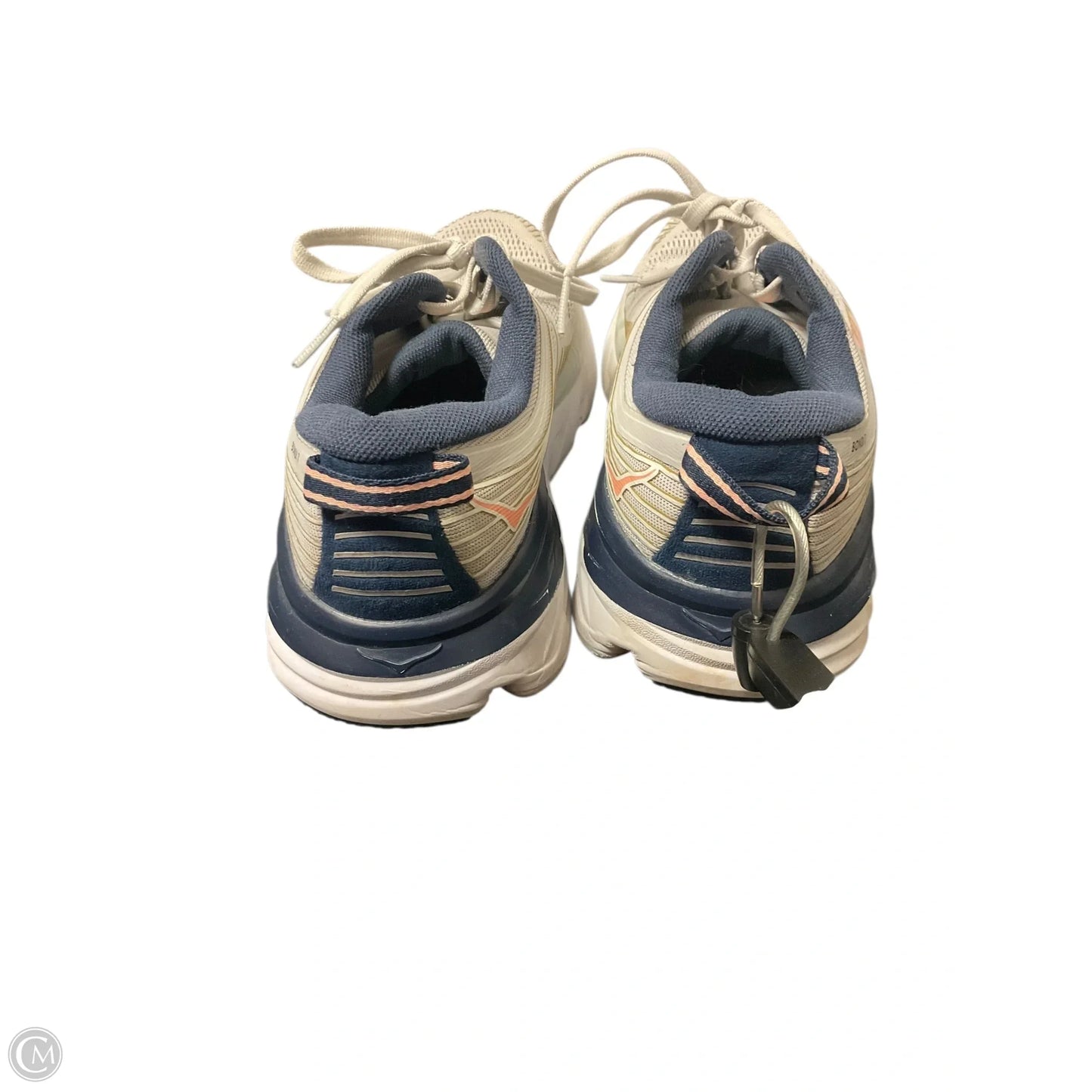 Shoes Athletic By Hoka In Blue & Grey, Size: 7.5