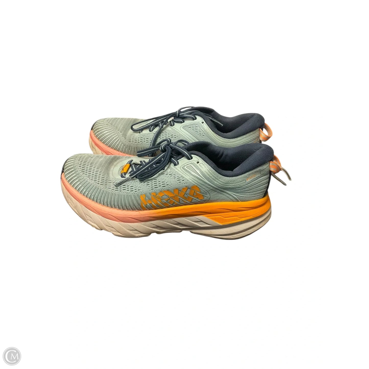 Shoes Athletic By Hoka In Blue & Orange, Size: 6.5