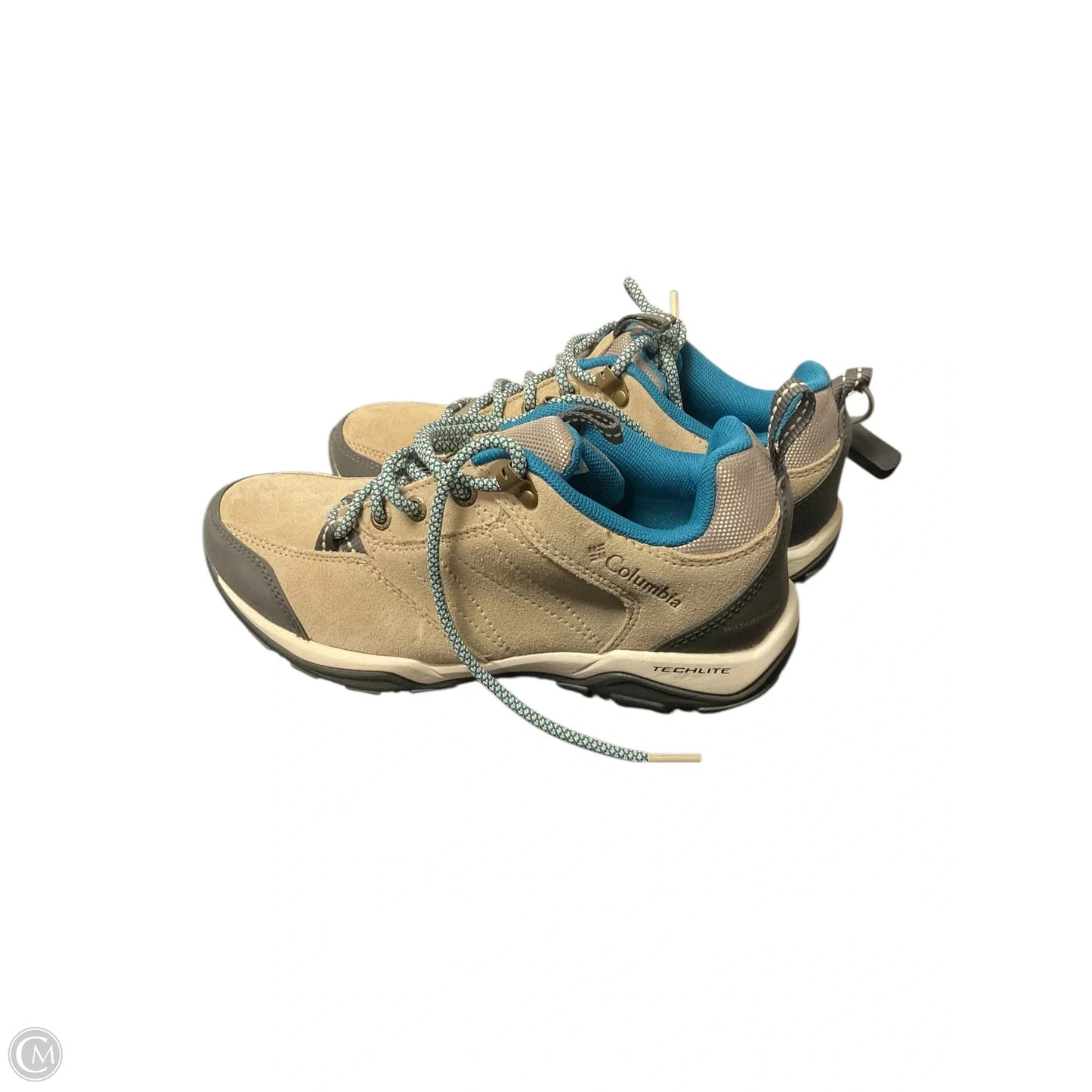 Shoes Hiking By Columbia In Tan, Size: 7