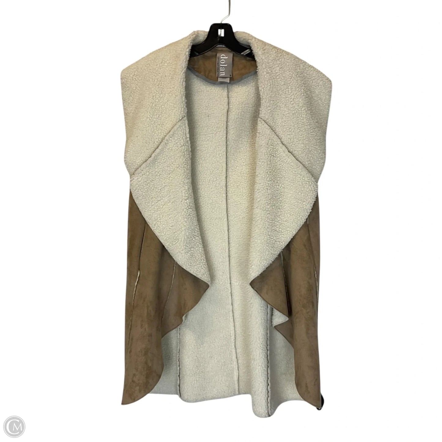 Vest Faux Fur & Sherpa By Dolan Left Coast In Brown, Size: M
