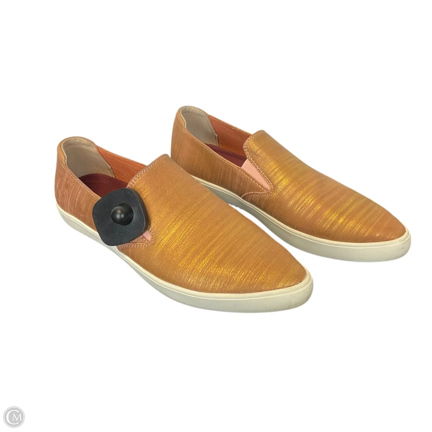 Shoes Flats By Clothes Mentor In Bronze, Size: 6.5