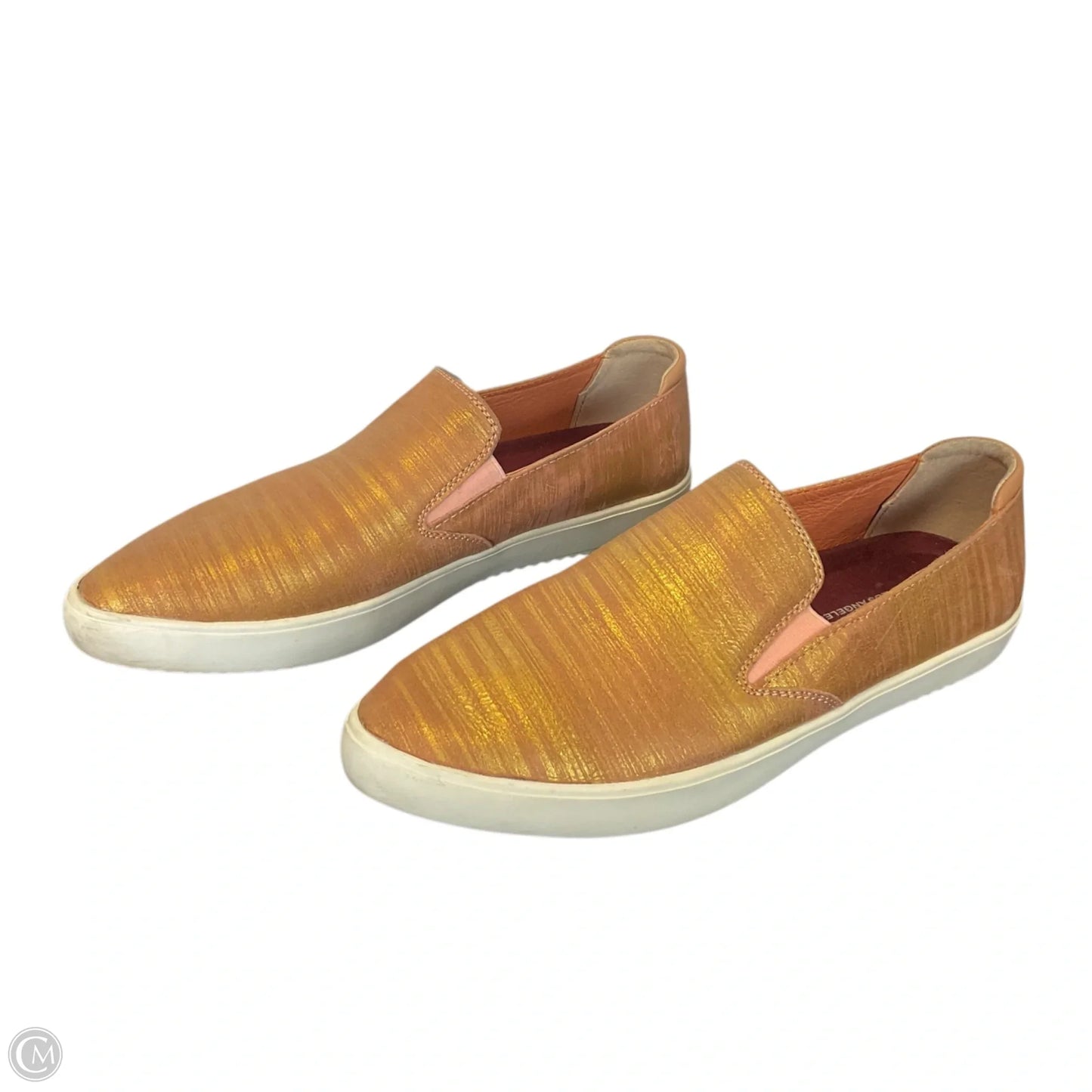 Shoes Flats By Clothes Mentor In Bronze, Size: 6.5