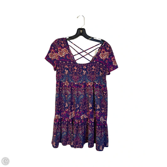 Dress Casual Short By La Hearts In Purple, Size: S