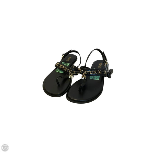 Sandals Flats By Michael By Michael Kors In Black, Size: 6.5