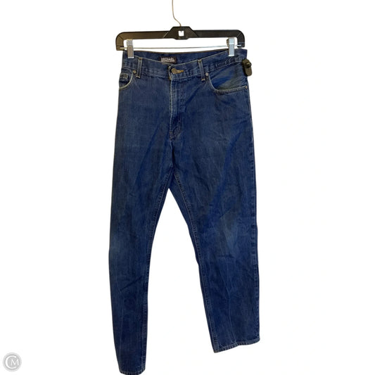 Jeans Straight By Michael By Michael Kors In Blue Denim, Size: 16