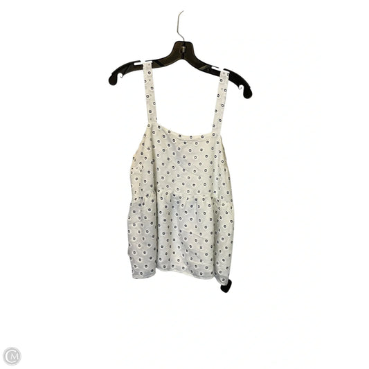 Top Sleeveless By Loft In White, Size: 8