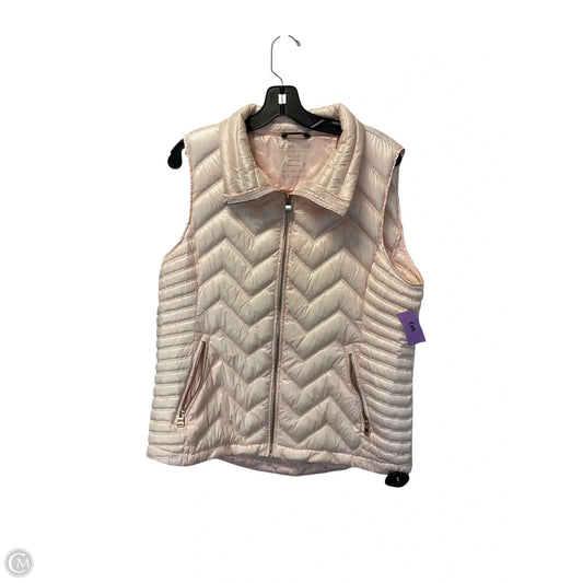 Vest Puffer & Quilted By Calvin Klein In Pink, Size: Xl