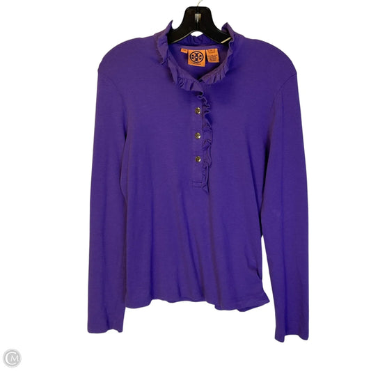 Top Long Sleeve Designer By Tory Burch In Purple, Size: M