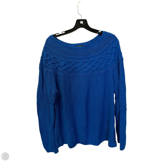 Sweater By Talbots In Blue, Size: Xl