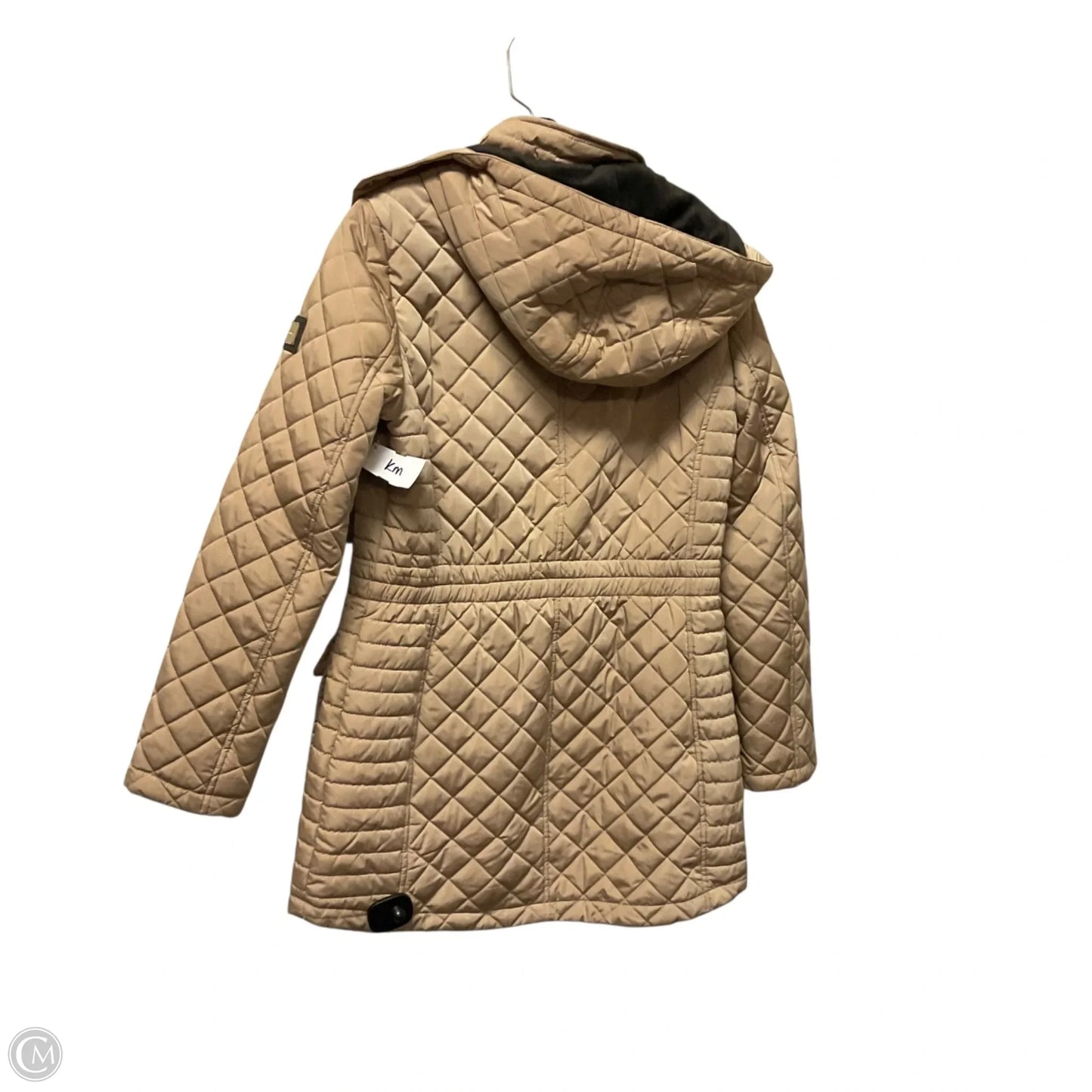 Jacket Puffer & Quilted By Calvin Klein In Brown, Size: S