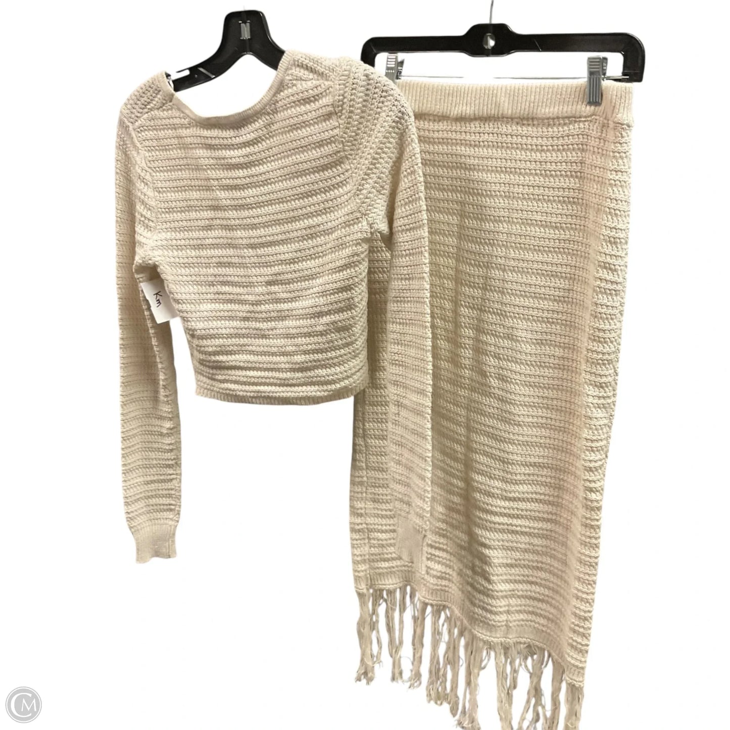 Skirt Set 2pc By Freshman In Beige, Size: S