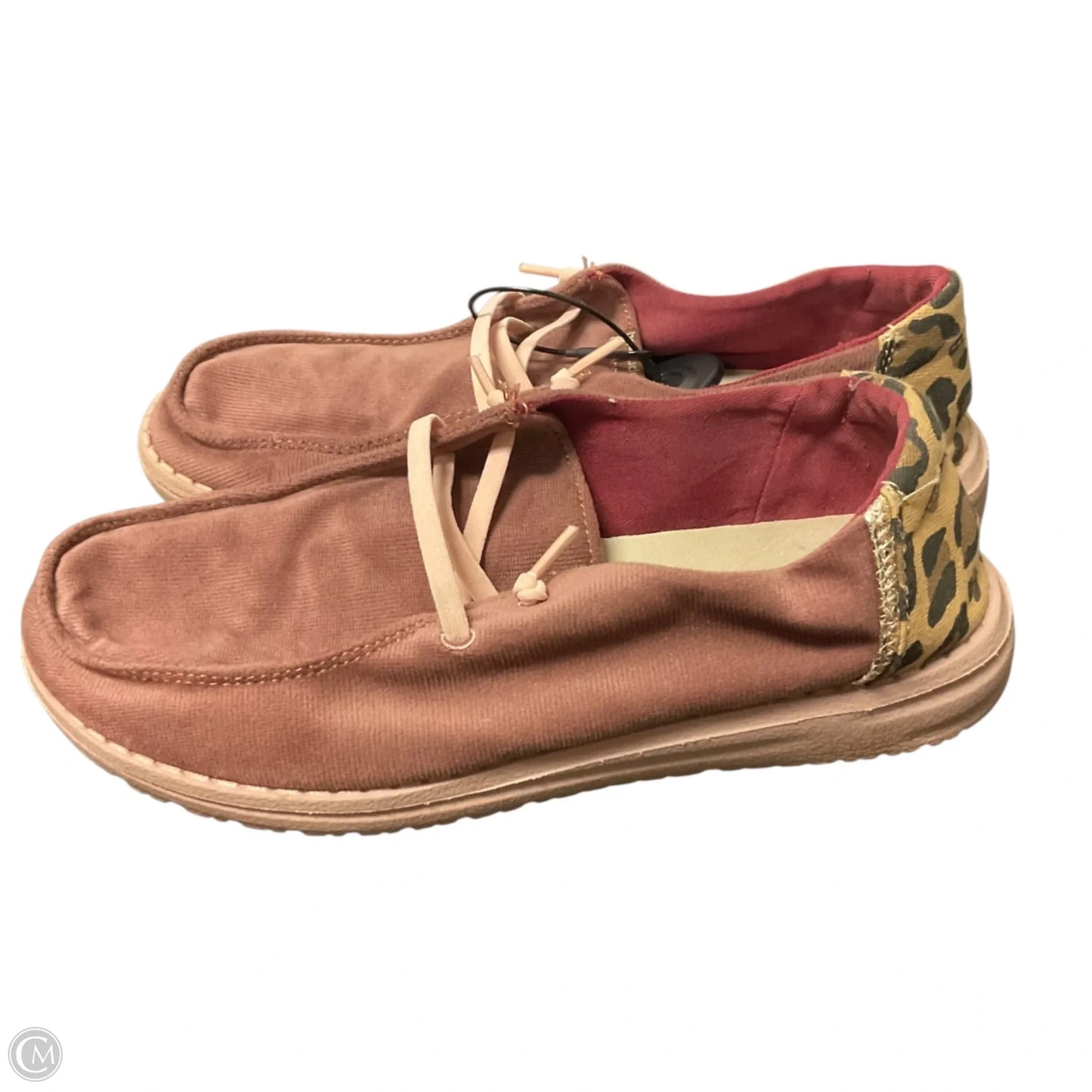 Shoes Flats By Hey Dude In Pink, Size: 7