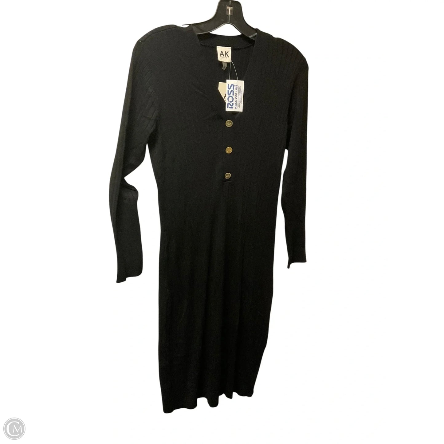 Dress Casual Midi By Anne Klein In Black, Size: M