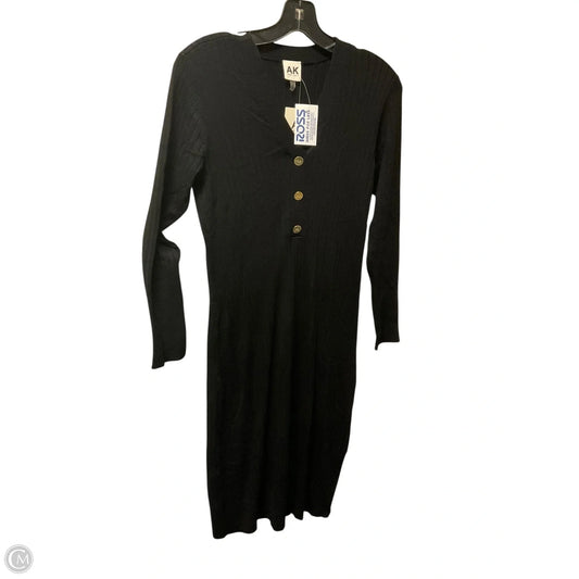 Dress Casual Midi By Anne Klein In Black, Size: M
