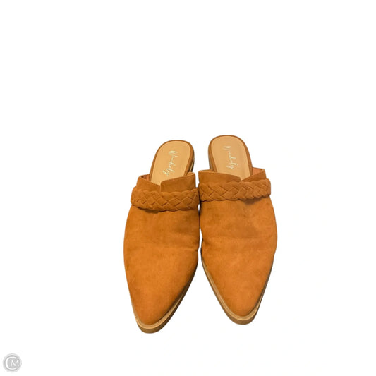 Shoes Heels Block By Wonderly In Brown, Size: 10