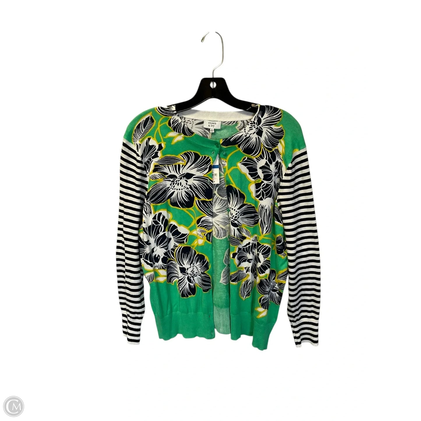 Cardigan By Crown And Ivy In Green, Size: Xl